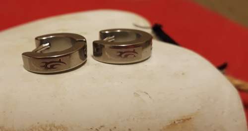 Silver Stud Earrings Small Hoop