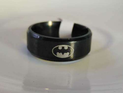Black Batman Stainless Steel Ring