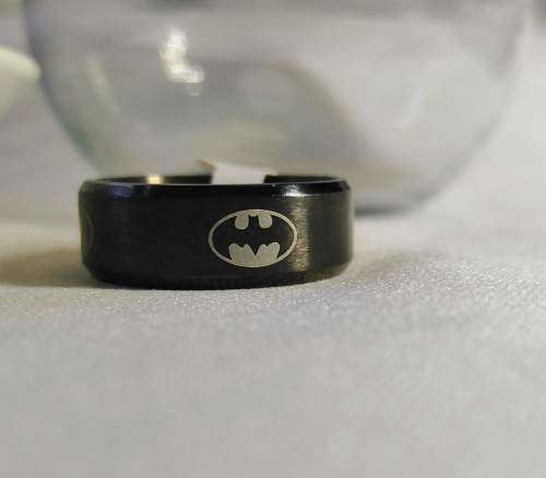 Black Batman Stainless Steel Ring