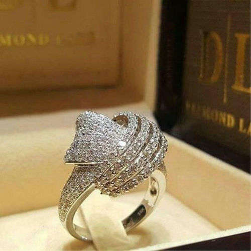 Elegant Silver Sapphire Ring