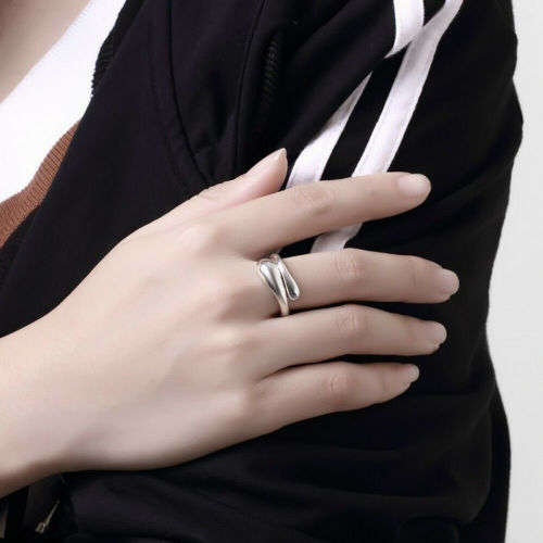 Elegant Silver Drop Necklace Bracelet Earring Ring Set