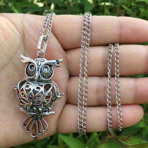 Cute Owl Essential Oil Diffuser Locket