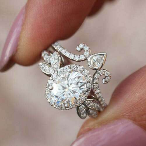 Silver White Sapphire CZ Ring (LAST ONE)