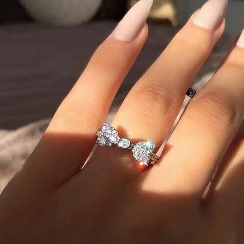 Silver Bowknot Ring
