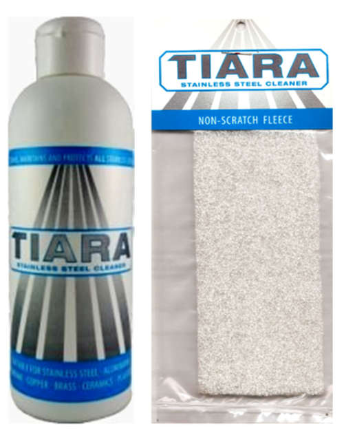 Stainless Steel Cleaner & Non-Scratch Fleece (Tiara)
