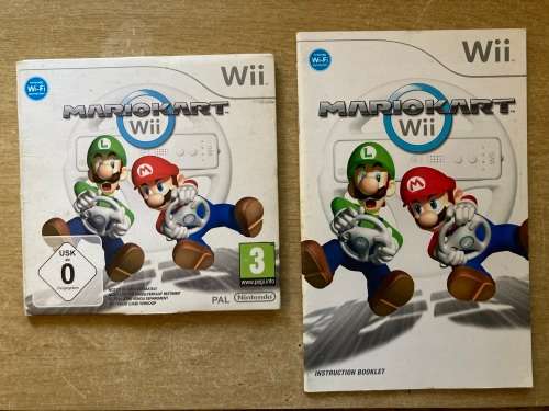 Mario Kart Wii - Cardboard sleeve with instruction booklet