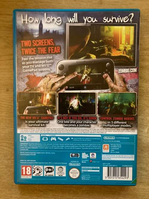 Zombi U - Wii U - Complete in box