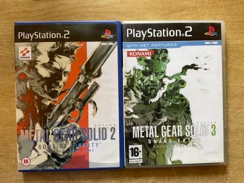 Metal Gear Solid 2: Sons of Liberty and Metal Gear Solid 3: Snake Eater - PS2