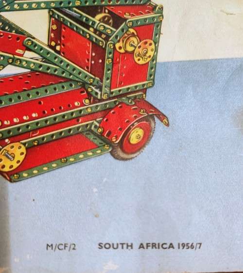 Vintage Meccano set No2 1950s includes RARE original South African 1956/7 price list brochure