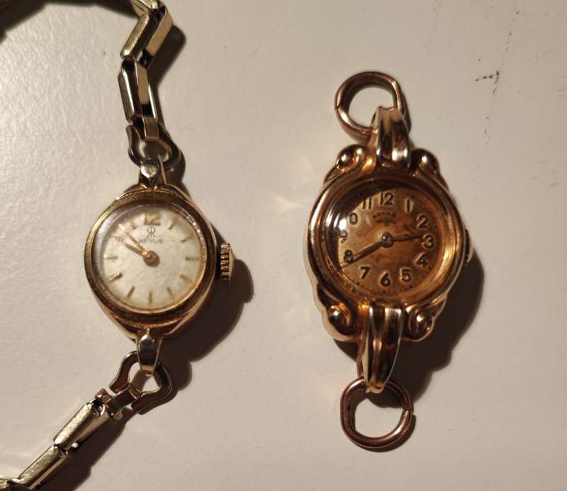 Collection of 16 vintage lady watches with complete movements.
