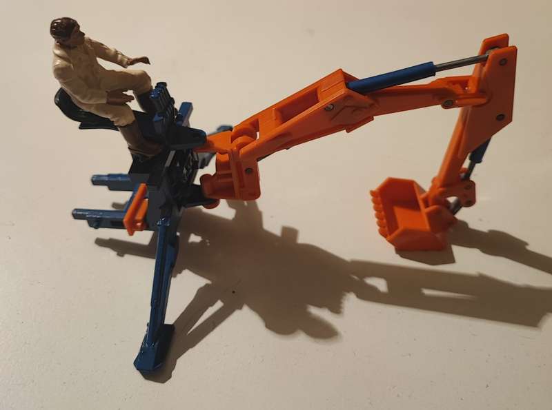 Britains die cast rear mounted digger 9536 new in box