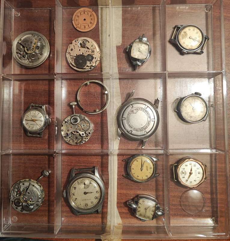 Heuer, Buren, Movado, Girard Perregaux, Rolex, Tissot, Eterna, Bulova, ±30 for spares or repair