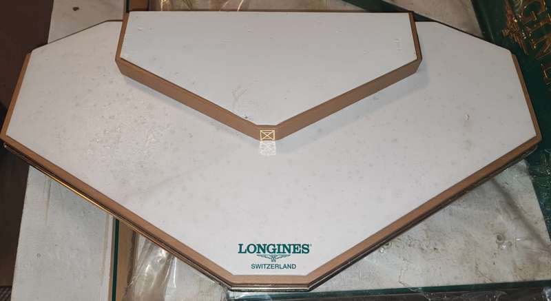 Longines early 1990s window display units X 9 different types plus extras. For collection only