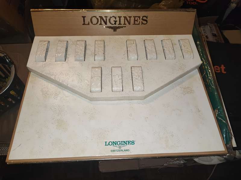 Longines early 1990s window display units X 9 different types plus extras. For collection only