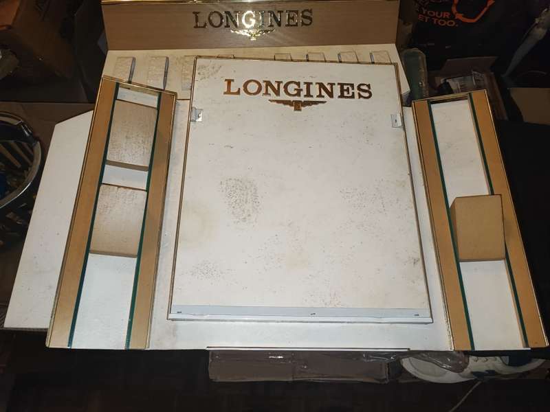 Longines early 1990s window display units X 9 different types plus extras. For collection only