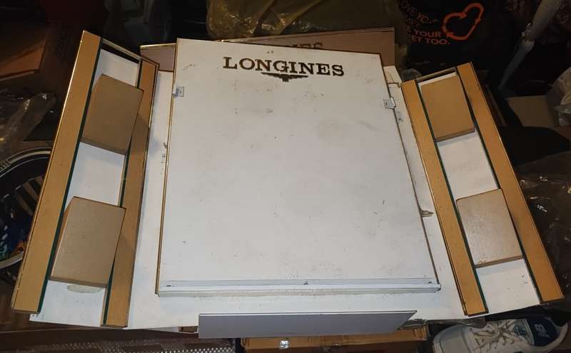 Longines early 1990s window display units X 9 different types plus extras. For collection only