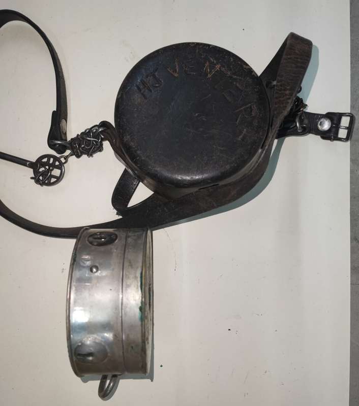 Antique Night Watchman`s recording clock. With high quality working platform escapement.