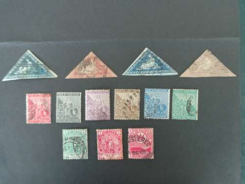 CAPE OF GOOD HOPE  1800s Triangles and  Part  Set of other COGH  Used Stamps