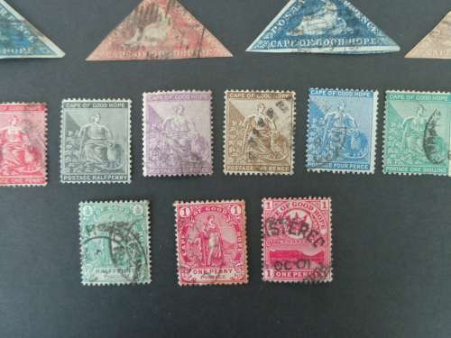 CAPE OF GOOD HOPE  1800s Triangles and  Part  Set of other COGH  Used Stamps