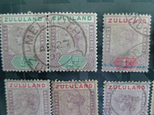 ZULULAND  QV 1800s Various Used Stamps