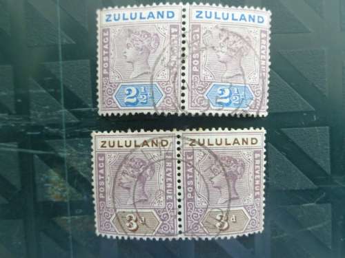 ZULULAND  QV 1800s Various Used Stamps
