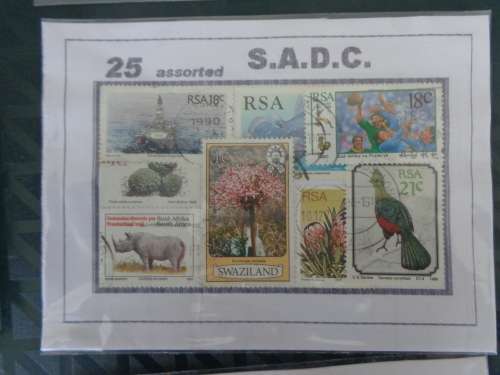 290 PACKS of 25 Stamps of South African Stamps