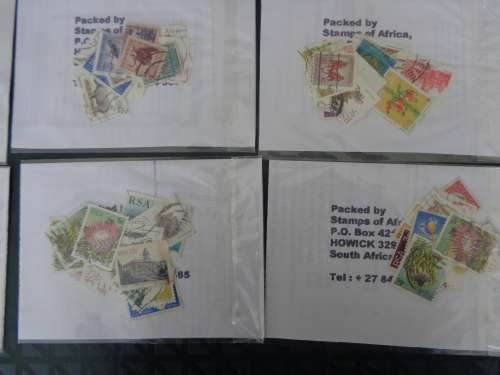 290 PACKS of 25 Stamps of South African Stamps