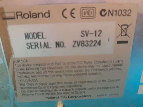 Roland Stika SV12 Vinyl/Sticker Cutter