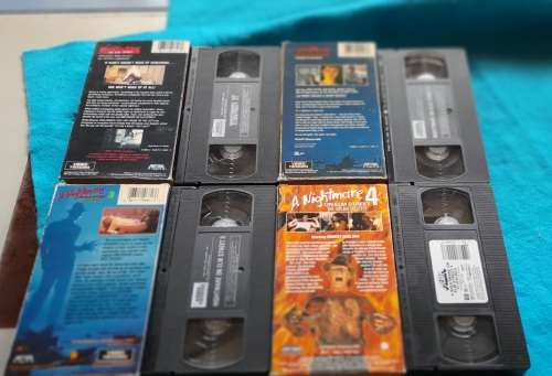 Freddy Kruger 7pc VHS set