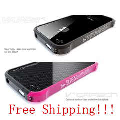NEW, Element Case Vapor 4 Aluminium Alloy Case for iPhone 4/4S + Carbon Sticker. Free shipping !!!