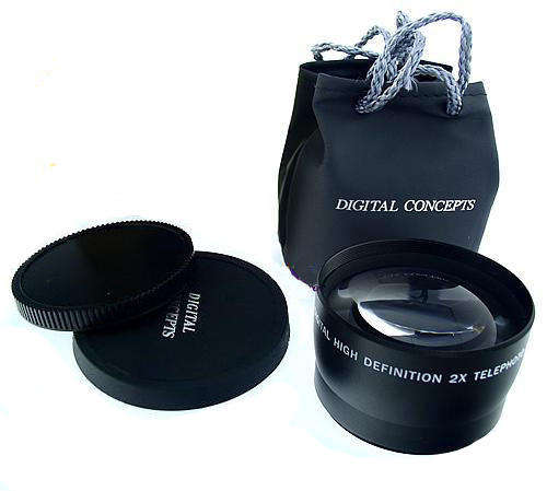 37mm  2.0x Tele Conversion Lens for Canon Sony Nikon Panasonic DSLR Camcorder Free shipping!!!