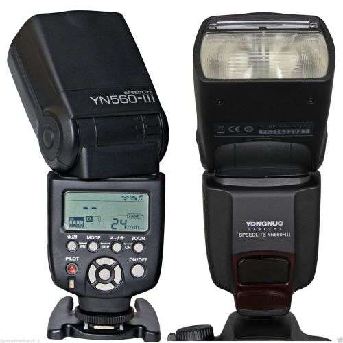 Yongnuo YN-560 III Flash with built-in RF-602, RF-603 Receiver for Canon, Nikon,Pentax, Olympus