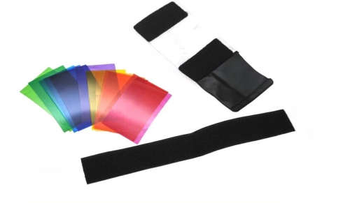 12 Color Photographic Color Gels Filter for Sony Viltrox Yongnuo Canon Flash. Free Shipping!!!