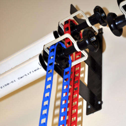 3-ROLLER WALL-MOUNTED MANUAL BACKGROUND SUPPORT SYSTEM