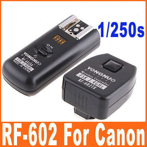 Wireless Remote & Flash Trigger RF-602 C1 2.4GHz for Canon EOS 1000D, 500D, 450D, 400D, 350D, 300D,