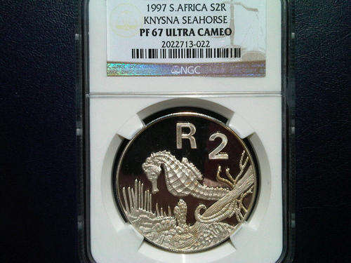 1997 'Knysna Seahorse' R2 Silver Crown PF67. RESERVED FOR RORYPJM!!!