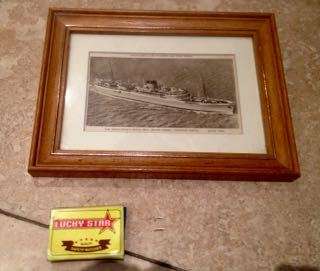 the union castle , stirling castle , royal mail motor vessel wall hanging