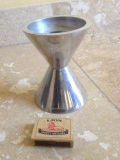 pewter multiple size candlestick holder