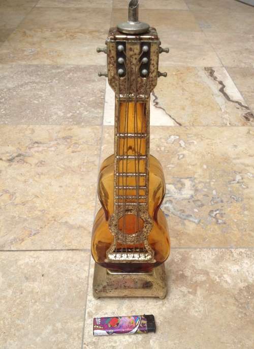 vintage banjo music decanter bottle