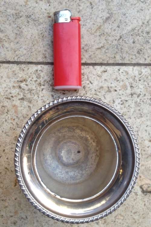 vintage viners of Sheffield candle holder