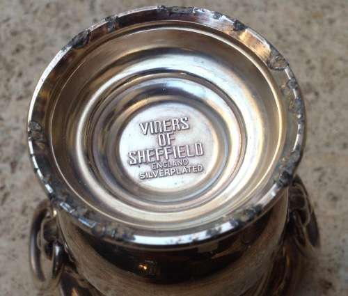 vintage viners of Sheffield candle holder