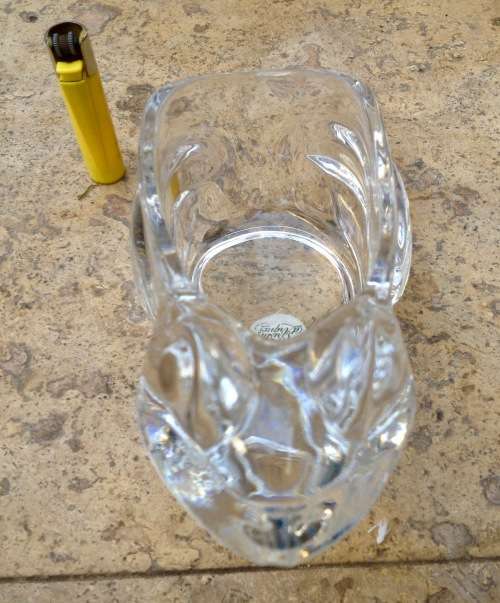 Cristal D Arques frog bowl with precious stone grapes