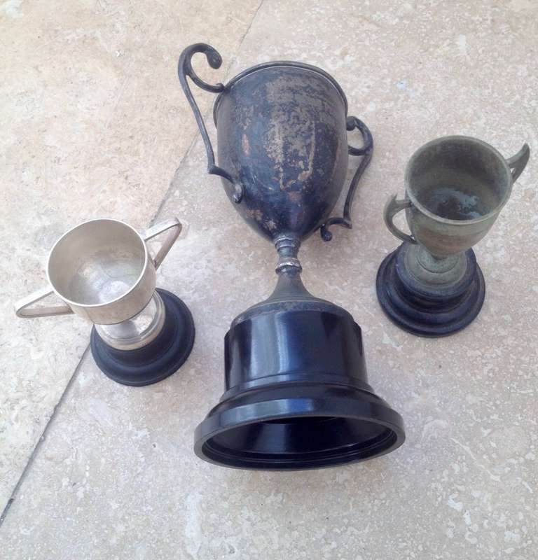 3 old trophies