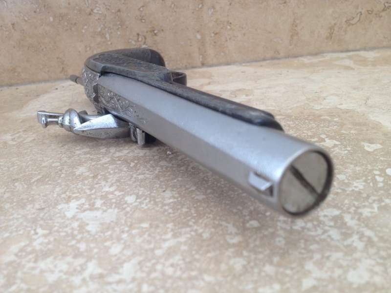 rare Derringer Table gas Lighter, metal Gun
