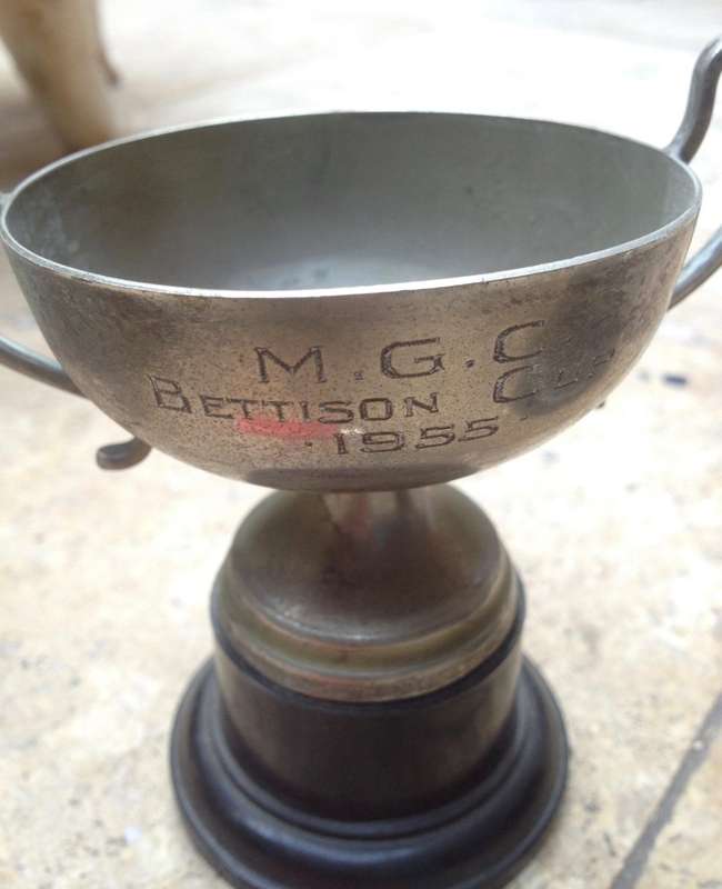 3 vintage trophies , 1948 , 1955 and 1960