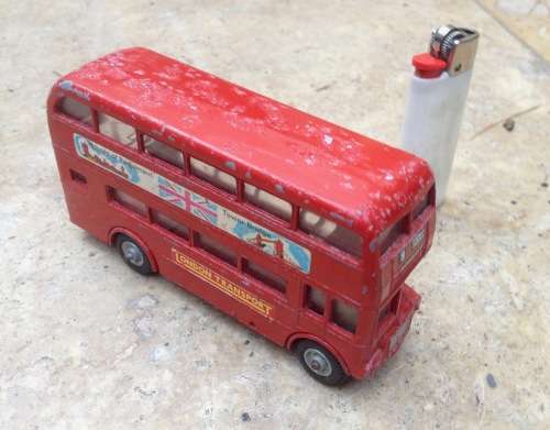 vintage budget toy , AEC Routemaster 64 seater bus , metal