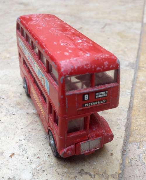 vintage budget toy , AEC Routemaster 64 seater bus , metal