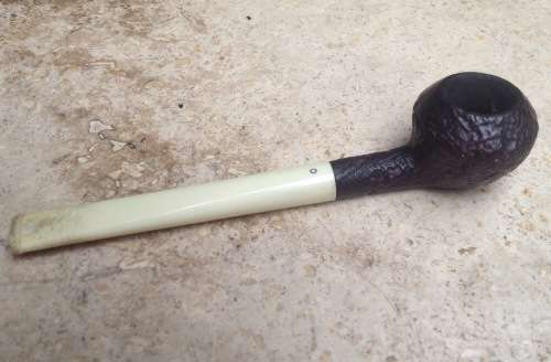 rare Dunhill Shell Briar pipe , ivory