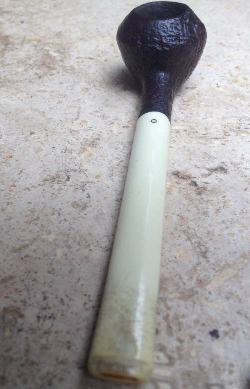 rare Dunhill Shell Briar pipe , ivory