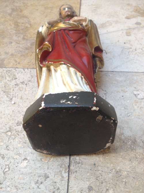 vintage sacred heart of Jesus statue figurine